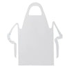 Medline Protective Disposable Polyethylene Adult Apron 24" x 42", White, Lightweight, Pullover, NON24272