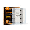 Medline Exuderm LP Low Profile Hydrocolloid Wound Dressings 4" x 4", Square, Sterile, Smooth Outer Surface, MSC5100