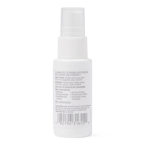 Medline Simply Fresh CarraFree Odor Eliminator 1 oz Spray Bottle, Latex-free, Unscented, CRR101003