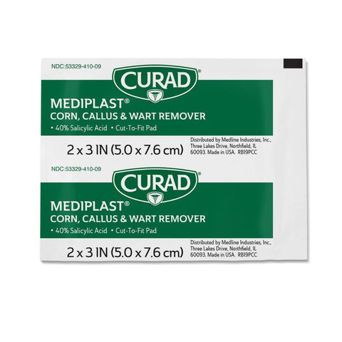 Medline Curad MediPlast 40% Salicylic Acid Plaster 2"x 3" Size, CUR01496
