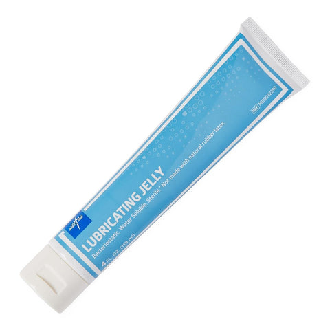 Medline Sterile Lubricating Jelly 4 oz. Flip Top Tube, Latex-free, Greaseless, Water Soluble, MDS032290