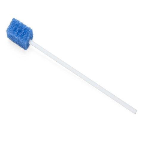 Medline DenTips Untreated Disposable Oral Swabs, Blue, Individually Wrapped, MDS096202