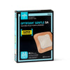 Medline Optifoam Gentle SA Silicone-Faced Foam Dressings with Border, 3" x 3" with 1.75" x 1.75" Pad, MSC2133EP