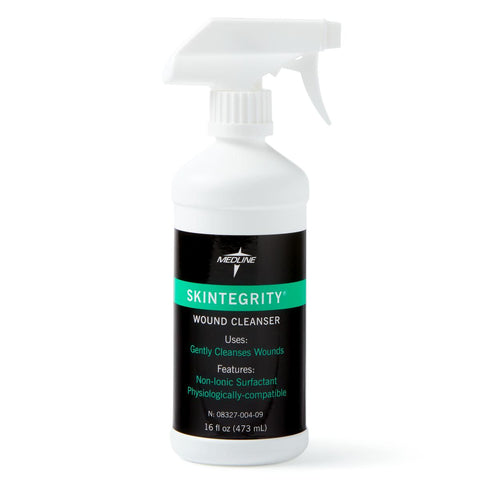Medline Skintegrity Wound Cleanser 16 oz. Bottle with Trigger Sprayer, Non-cytotoxic, MSC6016