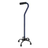 DMI Small Base Adjustable Quad Cane, Ice Blue