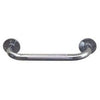 HealthSmart Steel Knurled Grab Bar 12", Extends 4-5/8" From Wall, Bar Diameter Measures 1"