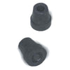 DMI Walker/Cane/Commode Replacement Rubber Tips #16 1/2", Black, Latex, Pack of 4