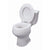 DMI Hinged Elevated Toilet Seat, Standard, 4"
