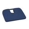 DMI Sloping Coccyx Cushion 15" x 14" x 1-1/2", Navy, Latex-free