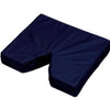 DMI Coccyx Seat Cushion with Insert 16" x 18" x 3" Navy, 6" V-shaped Opening, Washable, Latex-Free