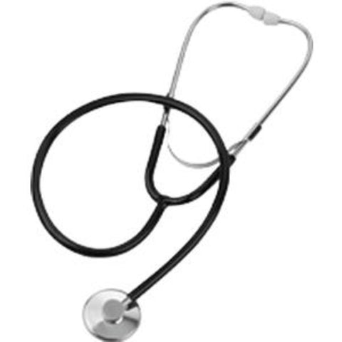 Mabis Spectrum Nurse Stethoscope 30" L, Latex-Free, Adult, Black