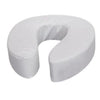 Mabis DMI Vinyl Cushion Toilet Seat Riser 4" H, Comfortable Foam Padding, White, Hook And Loop Straps Attachments