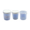 Kendall Sterile Graduated Container with Metal Screw-On Cap 6 oz, Individually Wrapped, Leak-Proof Cap and Attached ID Label