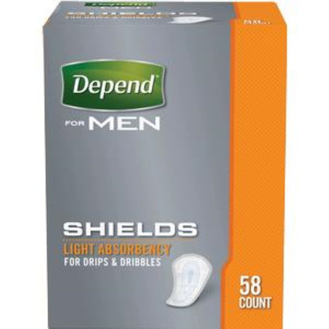 Depend Incontinence Shields for Men, Light Absorbency, 6935641