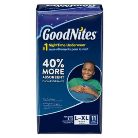 GoodNites Bedtime Bedwetting Underwear for Boys, L-XL, 11 Ct. (Packaging May Vary)