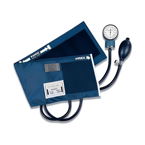Omron Self-Taking Manual Blood Pressure Monitoring Kit with professional-quality stethoscope attached, HEM18