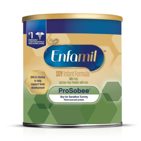 Mead Johnson Infant Formula Enfamil ProSobee Powder, Soy-Based, Milk-Free, Lactose-Free, 12.9 oz. Can