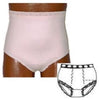 OPTIONS Ladies' Basic with Built-In Barrier/Support, Soft Pink, Dual Stoma, X-Large 10, Hips 45" - 47"