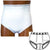 OPTIONS Split-Cotton Crotch with Built-In Barrier/Support, White, Dual Stoma, Medium 6-7, Hips 37" - 41"