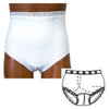 OPTIONS Split-Cotton Crotch with Built-In Barrier/Support, White, Right-Side Stoma, Small 4-5, Hips 33" - 37"