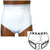 OPTIONS Ladies' Basic with Built-In Barrier/Support, White, Left-Side Stoma, XXXL-Large Left - Hip 49-51”