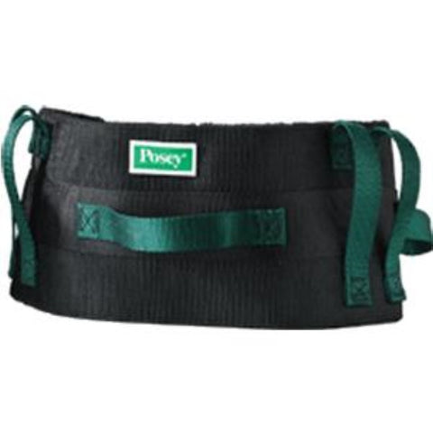 Posey Company Quick-Release Economy Transfer Belt 28" to 52", Soft Nylon Belt, Vertical and Horizontal Grasping Points