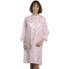 Salk Company SnapWrap Deluxe Adult Patient Gown Pink Rosebud, Short Sleeve