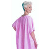 Salk Company SnapWrap Deluxe Adult Patient Gown Pink Plisse, Short Sleeve