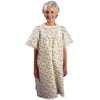 Salk LadyLace Patient Gown with Short Sleeve Garden Print, Universal