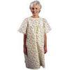 Salk Company LadyLace Patient Gown One Size Fits All, Short Sleeve, Yellow Floral, Latex-free