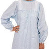 Salk Company LadyLace Patient Gown Garden Print, Long Sleeve, Latex-free