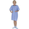 Salk Company TieBack Patient Gown One Size Fits all, Blue Marble, Unisex, Latex-free, Washable