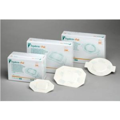 3M Tegaderm Film Dressing, Non Adherent Pad, Waterproof, Sterile 3-1/2" x 4-1/8" Oval
