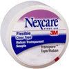 3M Nexcare Transpore Plastic Hypoallergenic Porous First Aid Surgical Tape 1" x 10 yds, Clear, Flexible, Water Resistant, Latex Free, Carded, Dispenser, Individually Wrapped