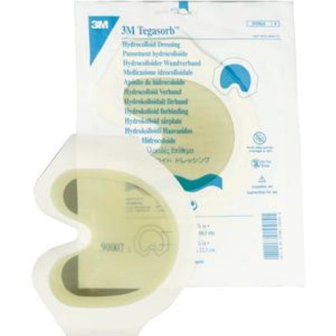 3M Tegaderm Hydrocolloid Dressing with Outer Clear Adhesive 6-3/4" x 6-3/8" Sacral