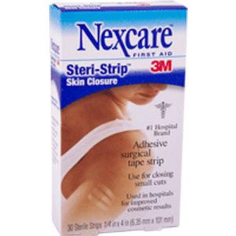 3M Nexcare Steri-Strip Skin Closure Strips, Hypoallergenic, Breathable 6-1/3mm x 101mm