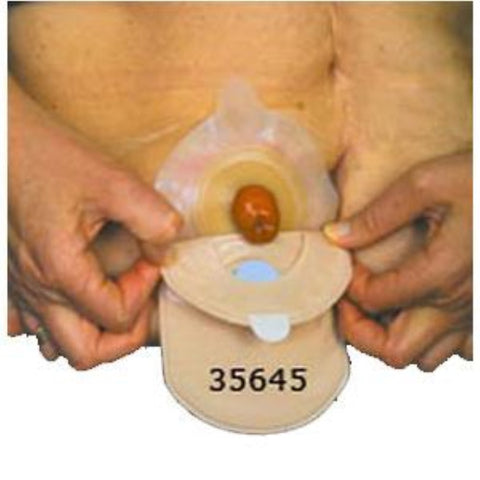 Two-piece Colostomy Closed-end Mini Pouch with Gore-tex Integrated Charcoal Filter 6" L, Opaque, Odor-proof