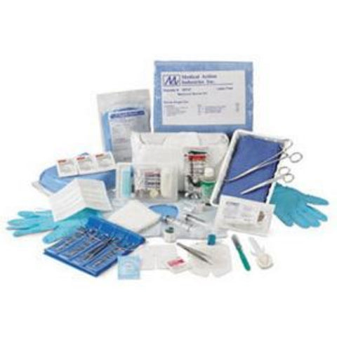 Medical Action Industries One Time Suture Removal Tray With Iris Scissors, Tissue Forceps, Sterile