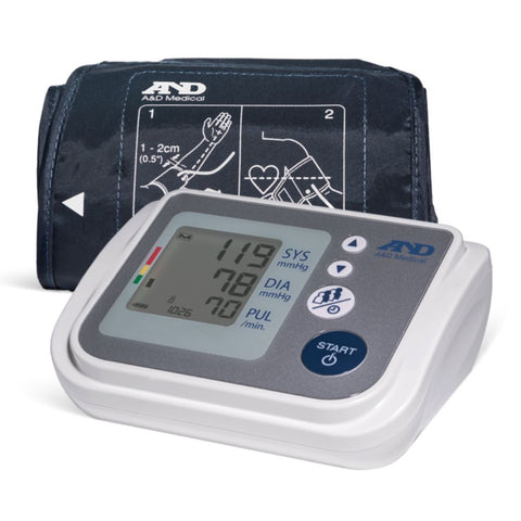 A&D Medical Premium 4 User Upper Arm Electronic Digital Blood Pressure Monitor with AccuFit Plus Wide Range Cuff, Fits arms 8.6" to 16.5" (With AC Adapter), UA-767FAC