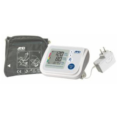 A&D Medical Premium 4 User Upper Arm Electronic Digital Blood Pressure Monitor with AccuFit Plus Wide Range Cuff, Fits arms 8.6 to 16.5 Inches(With AC Adapter), UA-767FAC