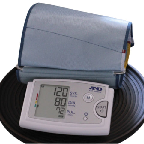 A&D Medical Automatic Upper Arm Digital Blood Pressure Monitor with AС Adapter and Extra-Large Cuff, Fits arms 16.5" to 23.6", UA-789AC