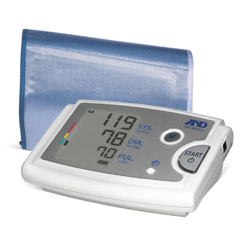 A&D Medical Automatic Upper Arm Digital Blood Pressure Monitor with AС Adapter and Extra-Large Cuff, Fits arms 16.5" to 23.6", UA-789AC