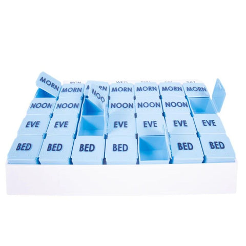 Apex Medi Tray Pill Organizer 28 Color-Coded Compartments
