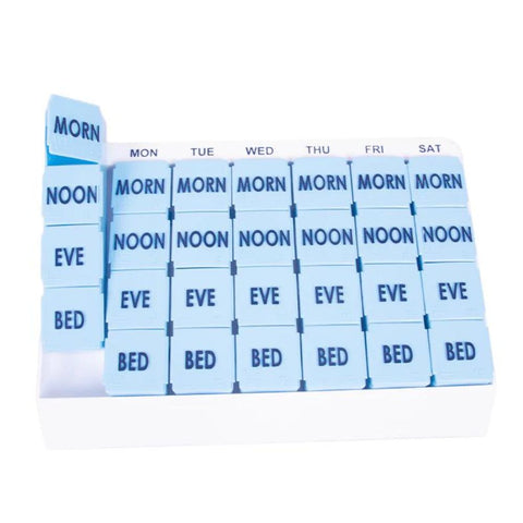 Apex Medi Tray Pill Organizer 28 Color-Coded Compartments