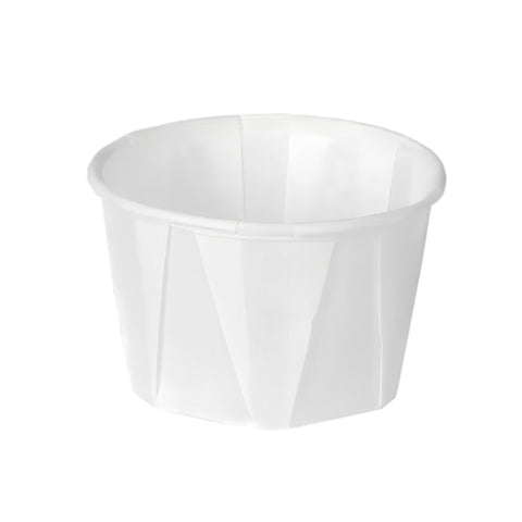 Apothecary Products Paper Souffle Cup, 1/2 oz, White, 90200