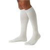 BSN Jobst Unisex ActiveWear Knee-High Extra Firm Compression Socks, Closed Toe, Large, Cool White