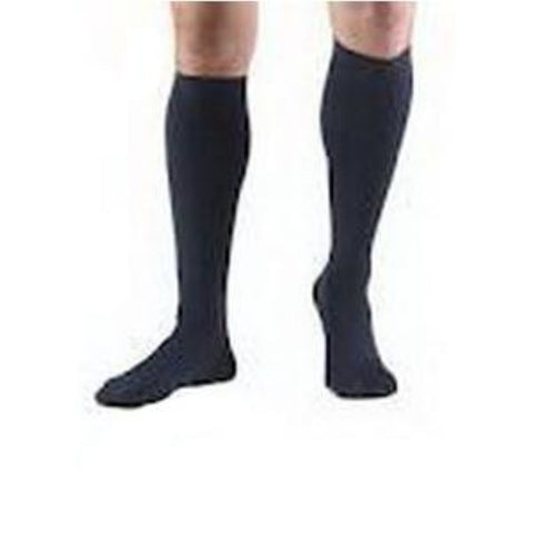BSN Jobst Men's Classic SupportWear Knee-High Mild Compression Socks, Closed Toe, XL, Navy