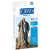 BSN Jobst Unisex ActiveWear Knee-High Moderate Compression Socks, Closed Toe, Medium, Cool White