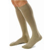 BSN Jobst Men's CasualWear Knee-High Firm Compression Socks, Closed Toe, XL Full Calf, Khaki