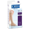 BSN Jobst Unisex UlcerCare Zippered Knee High Compression Stockings with 2 Liners, Open Toe, Right Closure, Large, Beige